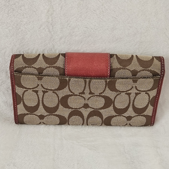 Coach Signature canvas/leather wallet GUC - Picture 2 of 5